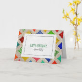 Carte Motif de courtepointe de la cathédrale pour annive (Fleur jaune)