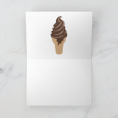 Carte Motif de crème glacée d'été coloré (Intérieur)