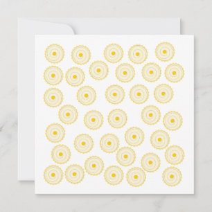 Carte Motif de Cupcake Jaune.