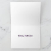 Carte Motif de diamants violet et blanc (Intérieur)