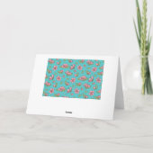 Carte Motif de fleurs (Dos)