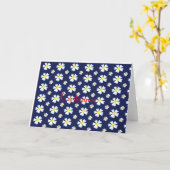 Carte Motif de fleurs blanches Thunder_Cove (Fleur jaune)