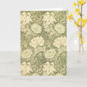 Carte Motif de fleurs Chrysanthemum (par William Morris) (Fleur jaune)