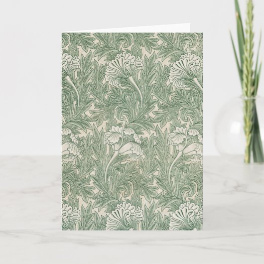 Carte Motif de fleurs, William Morris (Devant)
