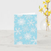 Carte Motif de flocon de neige (Fleur jaune)