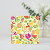 Carte Motif de fruits (Debout devant)