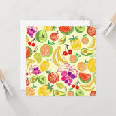 Carte Motif de fruits (Devant/Arrière en situation)