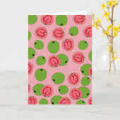 Carte Motif de fruits de goyave (Fleur jaune)