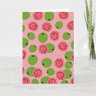 Carte Motif de fruits de goyave