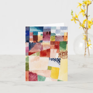 Carte Motif de Hammamet par Paul Klee, Art Abstrait