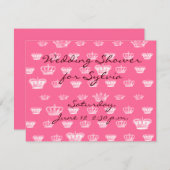 Carte Motif de la Couronne en blanc (Devant / Derrière)