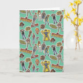 Carte Motif de l'autocollant rétro Goonies (Fleur jaune)