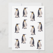 Carte Motif de manchots mignons (Dos)