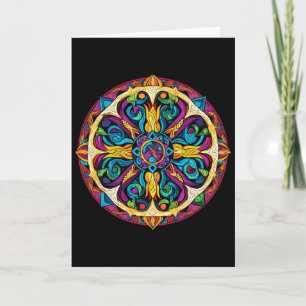 Carte Motif de mandala de géométrie sacrée