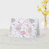 Carte Motif de microbiologie (Fleur jaune)