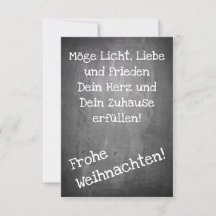 Carte Motif de Noël en style tableau noir - XMAS