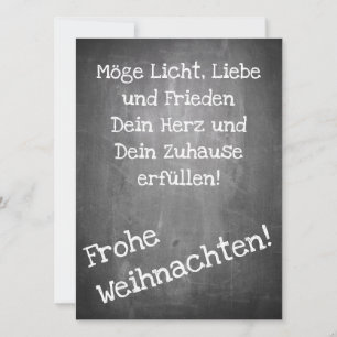 Carte Motif de Noël en style tableau noir - XMAS