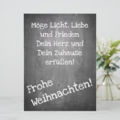 Carte Motif de Noël en style tableau noir - XMAS (Debout devant)