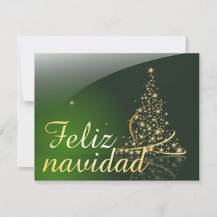 Carte Motif de Noël vert avec arbre de Noël. V2.0