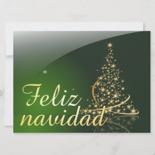 Carte Motif de Noël vert avec arbre de Noël. V2.0