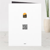 Carte Motif de Noël violet foncé avec Noël doré (Dos)