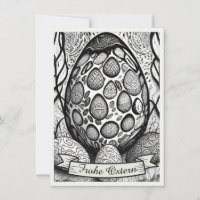 Motif de Pâques monochrome Cartoon avec œufs de Pâ