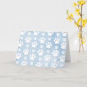 Carte Motif De Pâtes, Patrouilles Blanches, Aquarelles, (Fleur jaune)