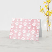 Carte Motif De Pâtes, Patrouilles Blanches, Aquarelles,  (Fleur jaune)