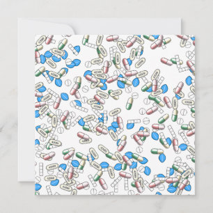 Carte Motif de pilules