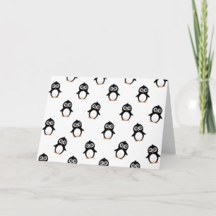 Carte Motif de pingouin mignon
