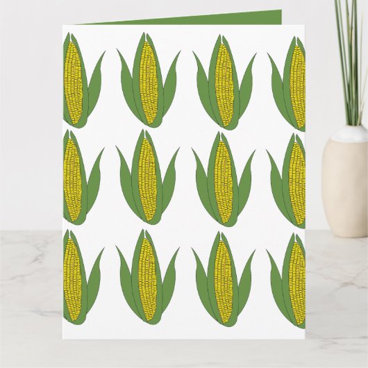 Carte Motif de plante de maïs Maïs (Devant)