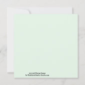 Carte Motif De Plat À Crème Verte À La Menthe Et À Chip  (Dos)