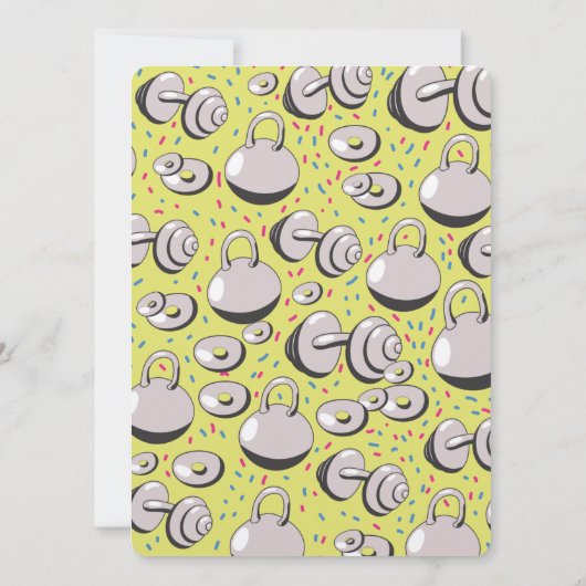 Carte Motif de poids (Dos)