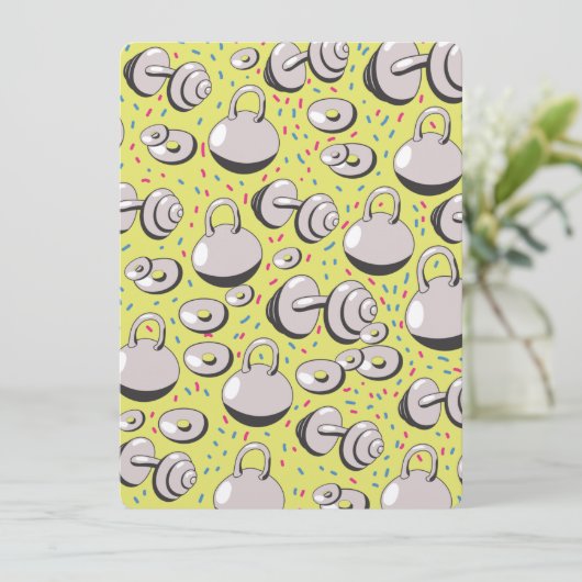 Carte Motif de poids (Debout devant)