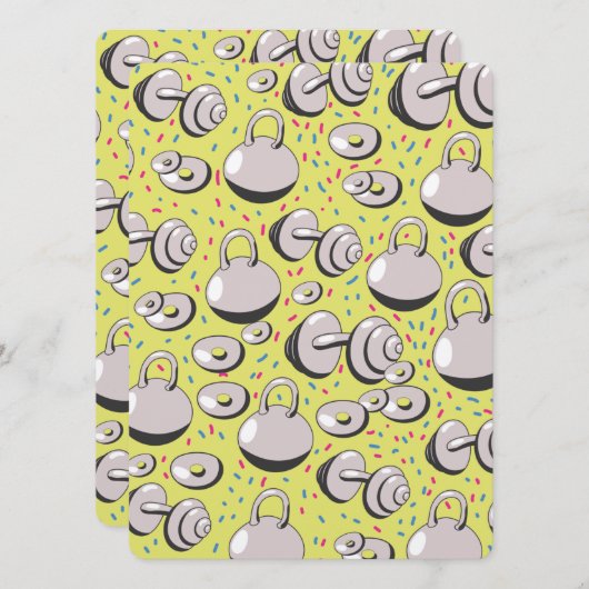 Carte Motif de poids (Devant / Derrière)