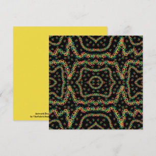 Carte Motif de pointillisme de style Seurat aux couleurs