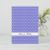 Carte Motif de points Polka blanc (Debout devant)
