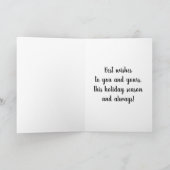 Carte Motif de pull de Noël laid de Navidad Noël (Intérieur)