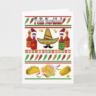 Carte Motif de pull moche de Noël Christmas