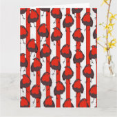 Carte Motif de Robin (Fleur jaune)