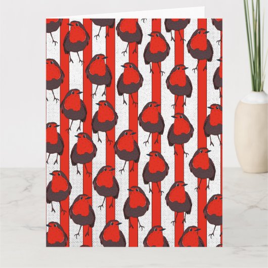 Carte Motif de Robin (Devant)