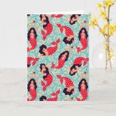 Carte Motif de sirène | Vide (Fleur jaune)