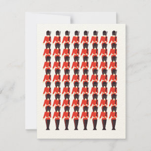 Carte Motif de soldats de la garde de la Reine