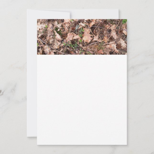 Carte Motif de terrain forestier (Devant)