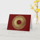 Carte Motif de tissage (Fleur jaune)