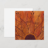 Carte Motif de tournesol Abstrait (Devant / Derrière)