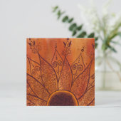 Carte Motif de tournesol Abstrait (Debout devant)