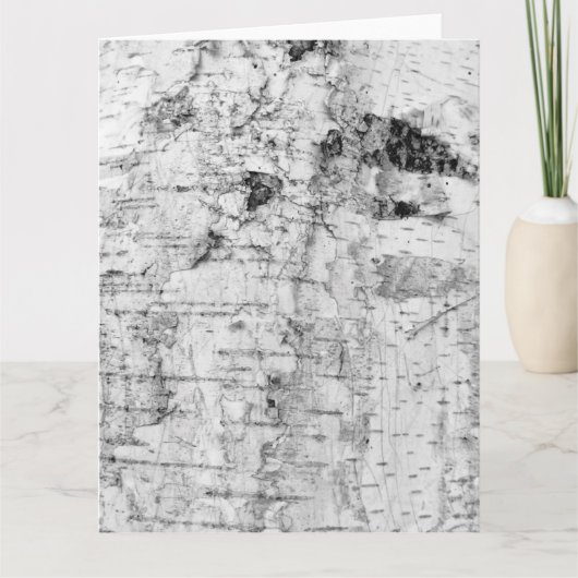 Carte motif d'écorce de bouleau (Devant)