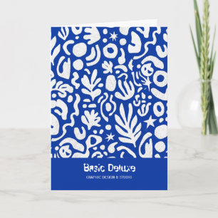 Carte Motif découpé abstrait moderne de Matisse sans cou