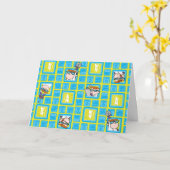 Carte Motif des expériences de laboratoire de Dexter (Fleur jaune)